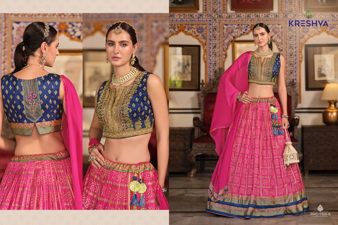 Raghavi By Kreshva Silk Wedding Wear Lehenga Choli Orders In India